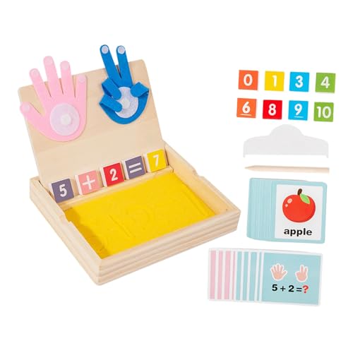Perfeclan Mathematische Addition und Subtraktion, Fingerzahlen, Zählspielzeug, Sandmalerei, Vorschul-Lernspielzeug für Jungen und Mädchen, Geburtstagsgeschenke Perfeclan Mathematische Addition und Subtraktion, Fingerzahlen, Zählspielzeug, Sandmalerei, Vorschul-Lernspielzeug für Jungen und Mädchen, Geburtstagsgeschenke von Perfeclan
