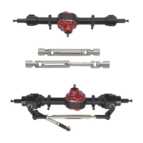 Perfeclan Metall-Vorder- und Hinterachsen-Set im Maßstab 1/12, RC-Auto-Upgrade-Teile, Reparatur, DIY-Ersatzteile, Antriebswellen für MN82T, MN82, MN82S, LC79, Schwarz Perfeclan Metall-Vorder- und Hinterachsen-Set im Maßstab 1/12, RC-Auto-Upgrade-Teile, Reparatur, DIY-Ersatzteile, Antriebswellen für MN82T, MN82, MN82S, LC79, Schwarz von Perfeclan