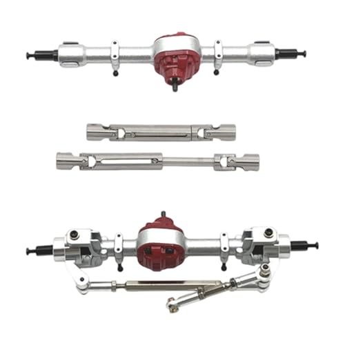 Perfeclan Metall-Vorder- und Hinterachsen-Set im Maßstab 1/12, RC-Auto-Upgrade-Teile, Reparatur, DIY-Ersatzteile, Antriebswellen für MN82T, MN82, MN82S, LC79, Silber Perfeclan Metall-Vorder- und Hinterachsen-Set im Maßstab 1/12, RC-Auto-Upgrade-Teile, Reparatur, DIY-Ersatzteile, Antriebswellen für MN82T, MN82, MN82S, LC79, Silber von Perfeclan