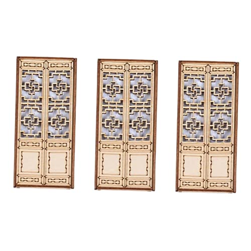 Perfeclan Mini Miniatur Holz Hohltür Im Chinesischen HUI Stil, Architektur, Miniaturszene, Hohltür für Möbel, Rasen, Puppenhaus Zubehör, A Perfeclan Mini Miniatur Holz Hohltür Im Chinesischen HUI Stil, Architektur, Miniaturszene, Hohltür für Möbel, Rasen, Puppenhaus Zubehör, A von Perfeclan