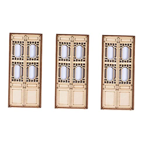 Perfeclan Mini Miniatur Holz Hohltür Im Chinesischen HUI Stil, Architektur, Miniaturszene, Hohltür für Möbel, Rasen, Puppenhaus Zubehör, C Perfeclan Mini Miniatur Holz Hohltür Im Chinesischen HUI Stil, Architektur, Miniaturszene, Hohltür für Möbel, Rasen, Puppenhaus Zubehör, C von Perfeclan