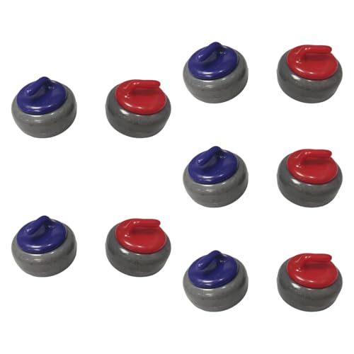 Perfeclan Mini-Shuffleboard-Pucks-Set, Tabletop-Spiel-Pucks, tragbare Ausrüstung, Shuffleboard-Zubehör, Shuffleboard-Rollen-Set für zu Hause, 10 Stück 2.5 X 1.56 von Perfeclan