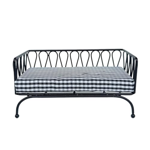 Perfeclan MiniaturSofa, PuppenhausCouch, Maßstab 1/12, RollenspielPuppensofa, DIYSzene, nordische Dekoration, Ornament, Stuhl, Lounge, Schwarz Perfeclan MiniaturSofa, PuppenhausCouch, Maßstab 1/12, RollenspielPuppensofa, DIYSzene, nordische Dekoration, Ornament, Stuhl, Lounge, Schwarz von Perfeclan