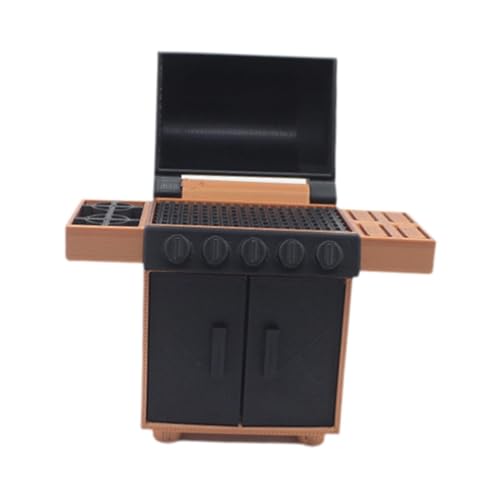 Perfeclan Modell Puppe Haus Möbel Ornament Kompakte Park Picknicks Dekoration BBQ Rack Modell für 1:12/20 BJD Puppe Teile ACCS, 5.6x2.2x6cm von Perfeclan