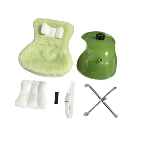 Perfeclan Modepuppenstuhl mit Kissen, Szenendekor, handgefertigtes Spielzeug, Miniaturmodell für 8-Zoll-Puppen, Kindergeschenke, Neujahrsgeschenke, GrÜn von Perfeclan