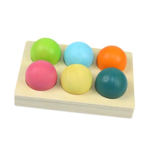 Perfeclan Montessori-Spielzeug, Farbsortierspiel, Farbabstimmungsspielzeug, 6 passende Bälle, Frühpädagogik, Frühlernen für Kinder, Mädchen, Jungen von Perfeclan