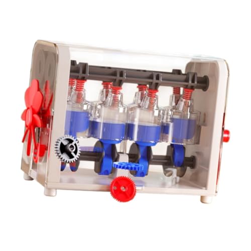 Perfeclan Motor Modell Spielzeug Kits Kinder Mechanische Wissenschaft Desktop Spielzeug Mechanische Lernwerkzeug Kinder Mechanische Montage Spielzeug, Weiß von Perfeclan