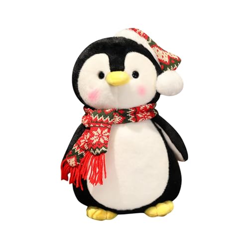 Perfeclan Pinguin-Plüschtier, Plüsch-Pinguin-Puppe, Kinderspielzeug, Weihnachten, bezaubernd, Kinderzimmer-Dekor, Kuscheltier, Plüschtier für Teenager, L von Perfeclan