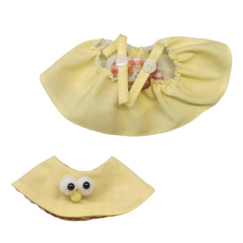 Perfeclan Plüsch-Puppenkleidung, Puppen-Outfit, bequemes Puppenzubehör, modische Kostüme zum Selbermachen für 15–17 cm große Puppen, Mädchenpuppen, Style C von Perfeclan