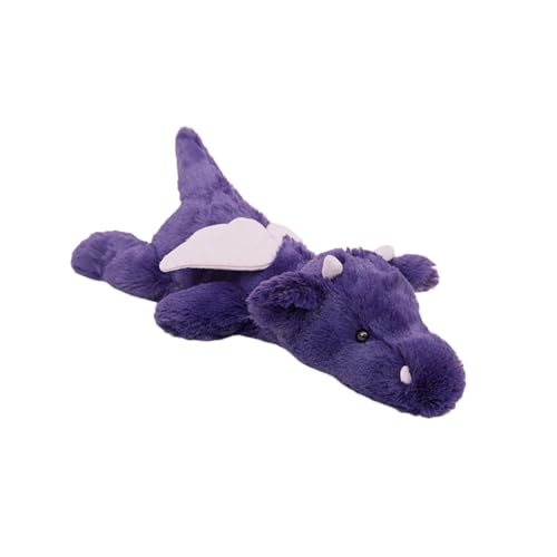 Perfeclan Plüschtier mit fliegendem Drachen, umarmendes Plüschtier, entzückendes Tierplüschtier, Plüschtierpuppe für Kinder, kreative Geschenke, Lila, 40 cm von Perfeclan