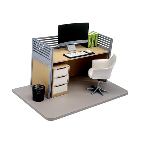 Perfeclan Puppenhaus-Dekoration, Ornamente, 1/12, Miniatur-Computertisch, realistischer Mini-Büro-Schreibtisch, Spielzeug, Büro-, Mini-Spielzeug-Sammlungen, Set C Perfeclan Puppenhaus-Dekoration, Ornamente, 1/12, Miniatur-Computertisch, realistischer Mini-Büro-Schreibtisch, Spielzeug, Büro-, Mini-Spielzeug-Sammlungen, Set C von Perfeclan