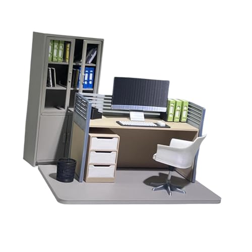 Perfeclan Puppenhaus-Dekoration, Ornamente, 1/12, Miniatur-Computertisch, realistischer Mini-Büro-Schreibtisch, Spielzeug, Büro-, Mini-Spielzeug-Sammlungen, Set D Perfeclan Puppenhaus-Dekoration, Ornamente, 1/12, Miniatur-Computertisch, realistischer Mini-Büro-Schreibtisch, Spielzeug, Büro-, Mini-Spielzeug-Sammlungen, Set D von Perfeclan