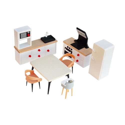 Perfeclan Puppenhaus-Miniaturmöbel-Set, Miniaturmöbel-Spielzeug, Simulationsschrank, Puppenhaus-, Rollenspiel-Spielzeug für Jungen und, Weißer Kühlschrank Perfeclan Puppenhaus-Miniaturmöbel-Set, Miniaturmöbel-Spielzeug, Simulationsschrank, Puppenhaus-, Rollenspiel-Spielzeug für Jungen und, Weißer Kühlschrank von Perfeclan