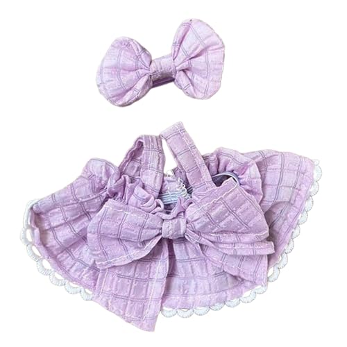 Perfeclan Puppenkleidung, Puppenoutfits, Mode, Puppenzubehör zum Selbermachen, Kleidung zum Anziehen, Puppenkleidung, DIY-Puppenspielzeug, LILA von Perfeclan