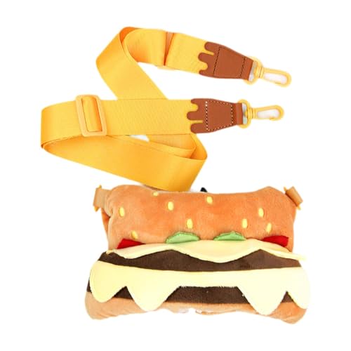 Perfeclan Puppenkleidung für 38 cm große Plüschpuppen, Hamburger-Tasche, bequem, Kuscheltierkleidung, stilvolles DIY-Puppenoutfit, Cartoon von Perfeclan