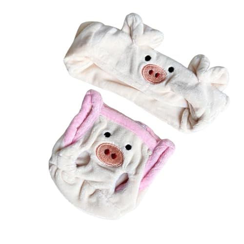 Perfeclan Puppenkleidung für 8 Zoll Puppe Cartoon Handgefertigte Foto-Requisiten Puppendekoration Machen Sie Ihre eigenen Puppen Puppen Hosenträgerhose, Rosa Schwein von Perfeclan