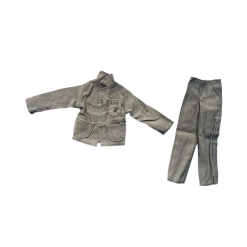 Perfeclan Puppenkleidung für männliche Figuren im Maßstab 1:6, kompletter Anzug, Jacke und Hose, Kostüm, Outfit für 12-Zoll-männliche Puppen von Perfeclan