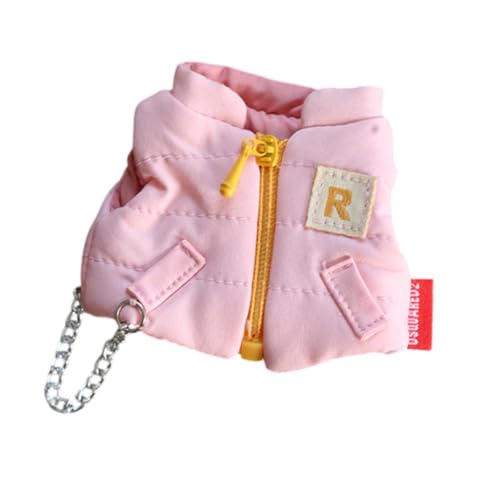 Perfeclan Puppenwesten-Outfits aus Baumwolle, handgefertigte Kleidung für 10–15 cm große Mädchenpuppen, Erntedankgeschenke, Kindergeschenke, Rosa von Perfeclan