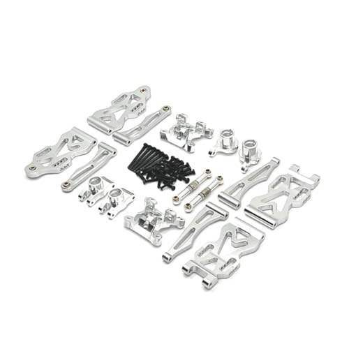 Perfeclan RC-Auto, verbesserte Metallteile, RC-Autoteil, Upgrade-Ersatzteil, RC-Autozubehör für Q130A C8805 1:16 RC-Auto, DIY-Zubehör, Silber von Perfeclan