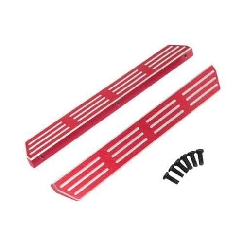 Perfeclan RC-Auto-Fußpedale, Metall-Seitenpedalstufen, Montage, Ersatzteile, leichte Fußplatte, RC-Seitenbrett für H12Y H12Y+, Maßstab 1/12, Rot Perfeclan RC-Auto-Fußpedale, Metall-Seitenpedalstufen, Montage, Ersatzteile, leichte Fußplatte, RC-Seitenbrett für H12Y H12Y+, Maßstab 1/12, Rot von Perfeclan