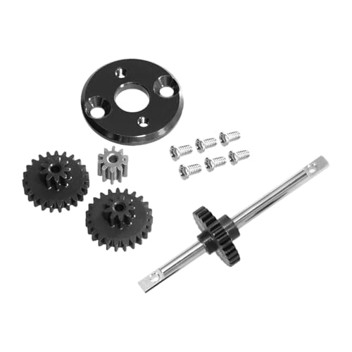 Perfeclan RC-Auto-Getriebemotor-Ritzel-Upgrade-Ersatzteile 370 Motorhalterung für MN78 MN82 1/12 RC-Auto-Ersatzfahrzeug, Schwarz von Perfeclan