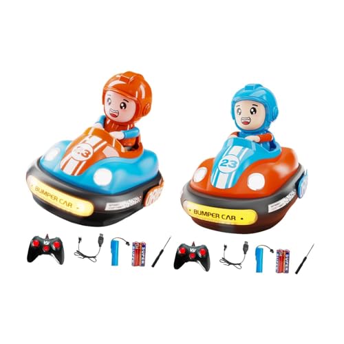 Perfeclan RC-Auto mit Musiklicht, 2,4 GHz, RC-Rennfahrzeuge, Spielset, RC-Schleuderauto für Kinder ab 3 Jahren, Neujahrsgeschenk, Blau Orange von Perfeclan