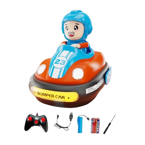 Perfeclan RC-Auto mit Musiklicht, 2,4 GHz, RC-Rennfahrzeuge, Spielset, RC-Schleuderauto für Kinder ab 3 Jahren, Neujahrsgeschenk, Orange von Perfeclan