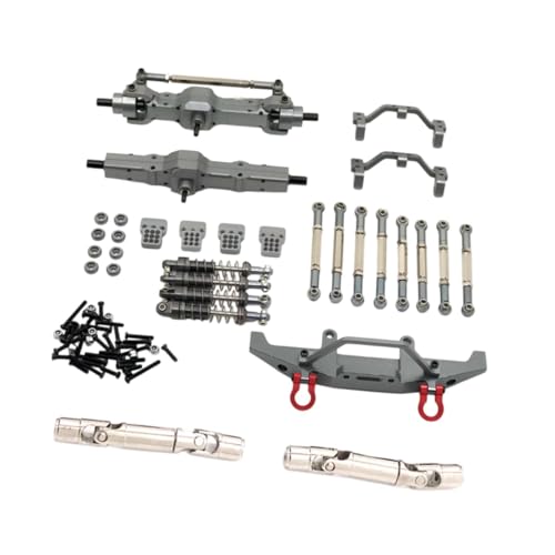 Perfeclan RC-Autoteile im Maßstab 1:16 für Fy003-5A, einfache Installation, RC-Auto-Metallteile-Set für ferngesteuerte Fahrzeuge, Ersatzteile, Grau von Perfeclan