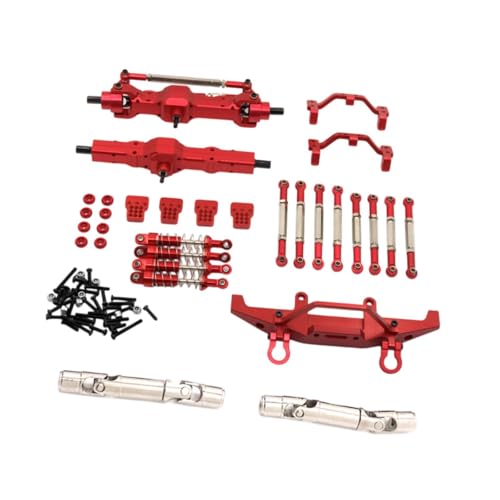 Perfeclan RC-Autoteile im Maßstab 1:16 für Fy003-5A, einfache Installation, RC-Auto-Metallteile-Set für ferngesteuerte Fahrzeuge, Ersatzteile, Rot von Perfeclan