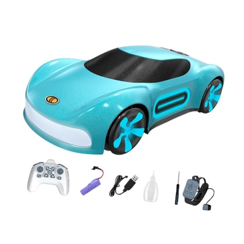 Perfeclan RC-Modellauto, ferngesteuertes Auto, Sammlerstück, Fahrzeugspielzeug, Automodell, RC-Rennautospielzeug für Kinder und Jungen, Blaue Fernuhr von Perfeclan