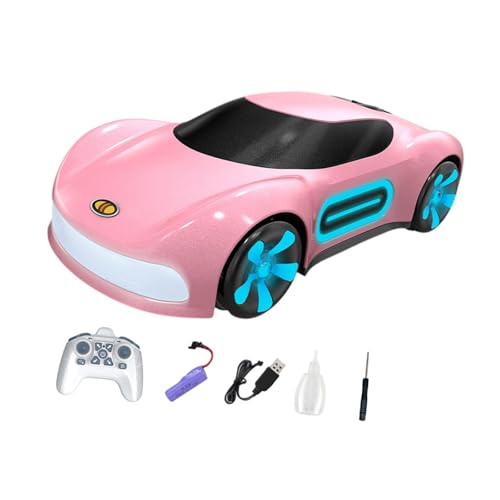 Perfeclan RC-Modellauto, ferngesteuertes Auto, Sammlerstück, Fahrzeugspielzeug, Automodell, RC-Rennautospielzeug für Kinder und Jungen, Rosa Fernbedienung von Perfeclan