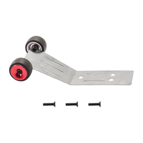 Perfeclan RC Wheelie Bar Wheel -Upgrades Aluminiumlegierung professioneller RC -Köpfe Up Wheel Ersatzteile für 1/10 Skala Teile Auto Crawler DIY, Rot von Perfeclan