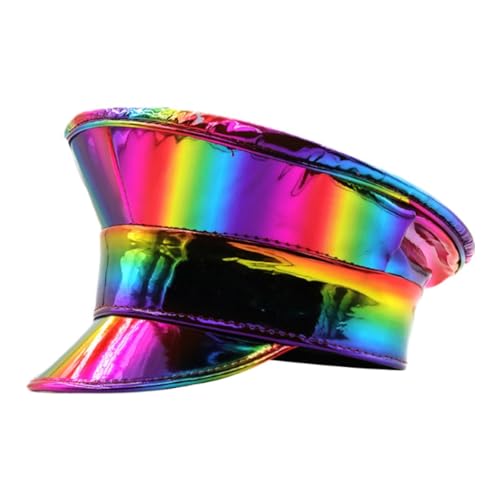 Perfeclan Sailor Hat News Boy Cap Visor für Halloween Masquerade Ball Bühne Performance, Multicolor von Perfeclan