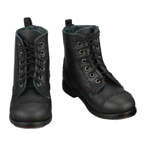 Perfeclan Schuhe im Maßstab 1:6, Miniaturmodell, handgefertigte Stiefel für 12-Zoll-Actionfiguren männlicher Puppenmodelle, Ankleidezubehör von Perfeclan