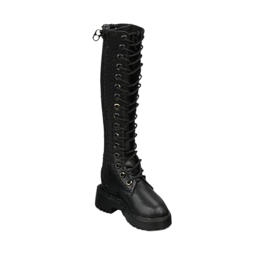 Perfeclan Schuhe und Stiefel für weibliche Figuren im Maßstab 1/6, weibliches Verkleidungsaccessoire, lässige Stiefel aus PU- für 12-Zoll-Figuren von Perfeclan