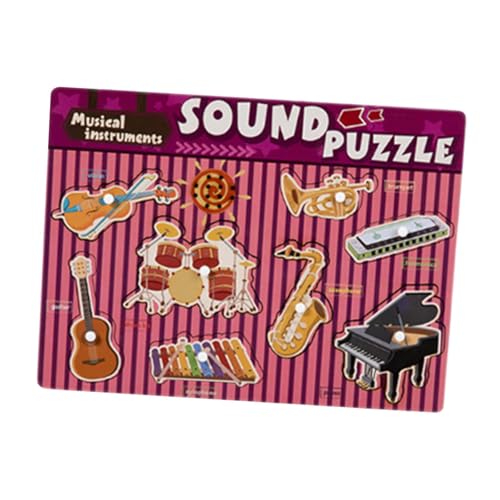 Perfeclan Sound Puzzles Montessori Puzzle Frühes Lernspielzeug Puzzle Steckpuzzles für Kleinkinder Baby Vorschulmädchen und Jungen Geschenk, Musik von Perfeclan