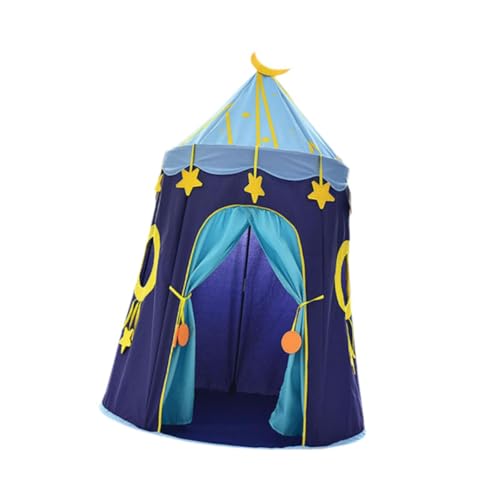 Perfeclan Spielzelt für Kinder, Spielzelt für Kinder, faltbares Tipi-Spielhaus, Prinzessin für die, Karneval für Kinder, Indoor- und, Blau von Perfeclan