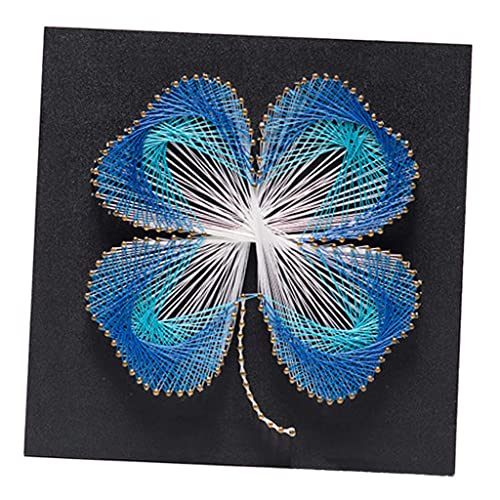 Perfeclan String Art Glücksblume String Erwachsene Bastelset DIY für, Blau von Perfeclan