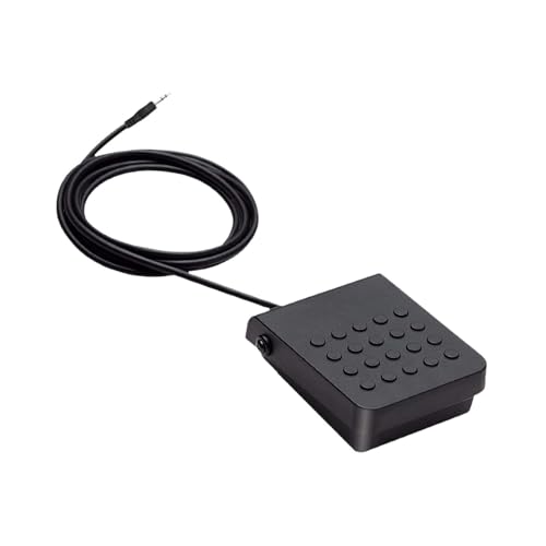 Perfeclan Sustain-Pedal Elektronisches Klavierpedal, stabil, rutschfest, universelles kompaktes Tastaturpedal, Fußpedal für die eines E-Pianos, 3.5-mm-buchse von Perfeclan