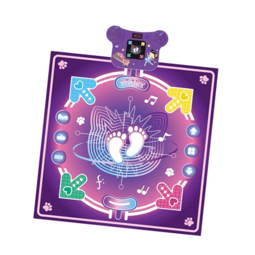 Perfeclan Tanzmatte Toys Touch Spielen Mat Educational Toy Challenge Game Electronic Dance Pad für Kinder 3 4 5 6 7 8 9 10+ Jahr alte, Doppeltes Licht von Perfeclan