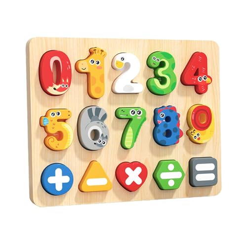 Perfeclan -Tier-Zahlenpuzzle, Lernspielzeug, Feinmotorik, Puzzle, pädagogisch wertvoll für Jungen und Mädchen im Alter von 1, 2 und 3 Jahren, Perfeclan -Tier-Zahlenpuzzle, Lernspielzeug, Feinmotorik, Puzzle, pädagogisch wertvoll für Jungen und Mädchen im Alter von 1, 2 und 3 Jahren, von Perfeclan
