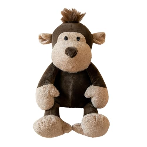 Perfeclan Tierplüschtier, Plüschtierpuppe zum Sammeln, 25 cm, Kinderzimmerdekoration, niedliches Stofftier, weiches Stofftier für Teenager, Kinder, Geschenke, AFFE von Perfeclan