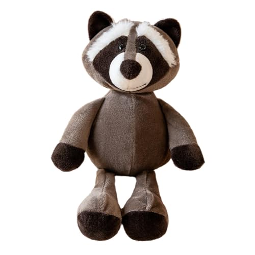 Perfeclan Tierplüschtier, Plüschtierpuppe zum Sammeln, 25 cm, Kinderzimmerdekoration, niedliches Stofftier, weiches Stofftier für Teenager, Kinder, Geschenke, Waschbär von Perfeclan