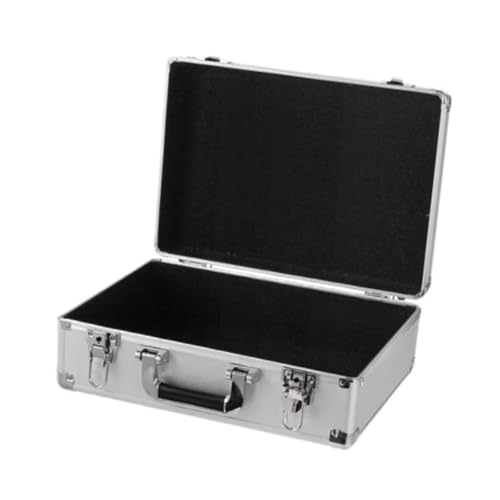 Perfeclan Tragetasche, Instrumenten-Dokumenten-Organizer-Box für kabelloses Mikrofon, Aufbewahrungskoffer, Tragetasche, tragbarer Aluminium-Aufbewahrungskoffer, Style C von Perfeclan