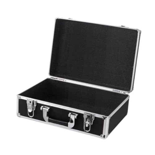 Perfeclan Tragetasche, Instrumenten-Dokumenten-Organizer-Box für kabelloses Mikrofon, Aufbewahrungskoffer, Tragetasche, tragbarer Aluminium-Aufbewahrungskoffer, Style D von Perfeclan