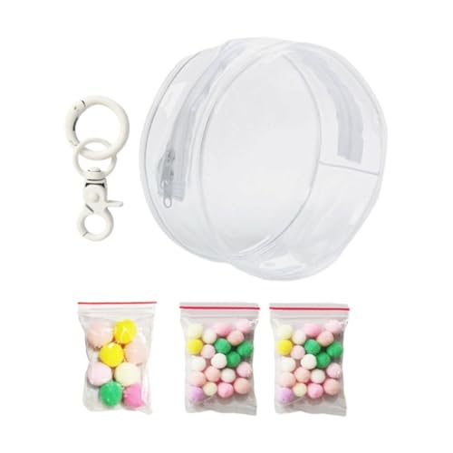 Perfeclan Transparente Puppenvitrine aus PVC, Spielzeugtasche für draußen, Organizer für kleine Puppen, tragbare Aufbewahrungstasche für kleine Puppen, Klar von Perfeclan