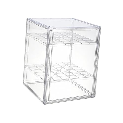 Perfeclan Transparente Vitrine, Schaukasten, Regal, Sammlerstück-Box, Football-Helme, Vitrine für Souvenirs, Absätze, Sportschuhe, Schrank, Geldbörse, 3 Ebenen von Perfeclan