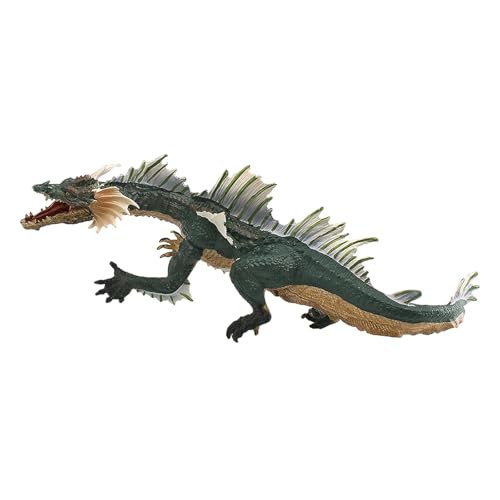 Perfeclan Velociraptor Dinosaurier Figur Spielzeug Sensorisches Spielzeug Zubehör Figur Tiermodell Simuliertes Dinosaurier Spielzeug für Desktop, GrÜn von Perfeclan