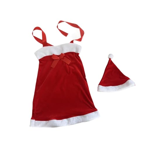 Perfeclan Weihnachtsmann-Kostümkleid für Damen, Partykleidung, Weihnachtsoutfit für den Feiertags-Nachtclub von Perfeclan