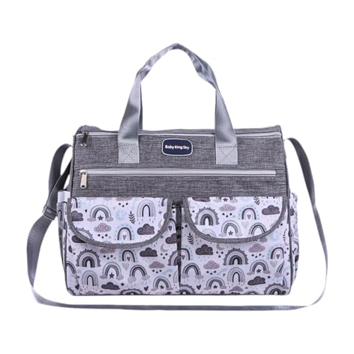 Perfeclan Wickeltasche, Tragetasche, Organizer, leicht, Innentaschen mit Reißverschluss, multifunktional, mit Schultergurt für Mama und, Wickeltasche, Gray L Perfeclan Wickeltasche, Tragetasche, Organizer, leicht, Innentaschen mit Reißverschluss, multifunktional, mit Schultergurt für Mama und, Wickeltasche, Gray L von Perfeclan